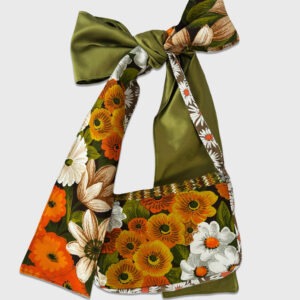 Bow Bag 033 70’s Orange Flowers