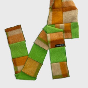 001 orange with a pop of green