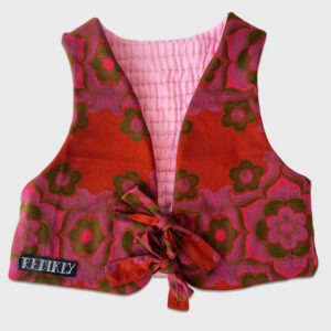 002 Green Pink Flowers